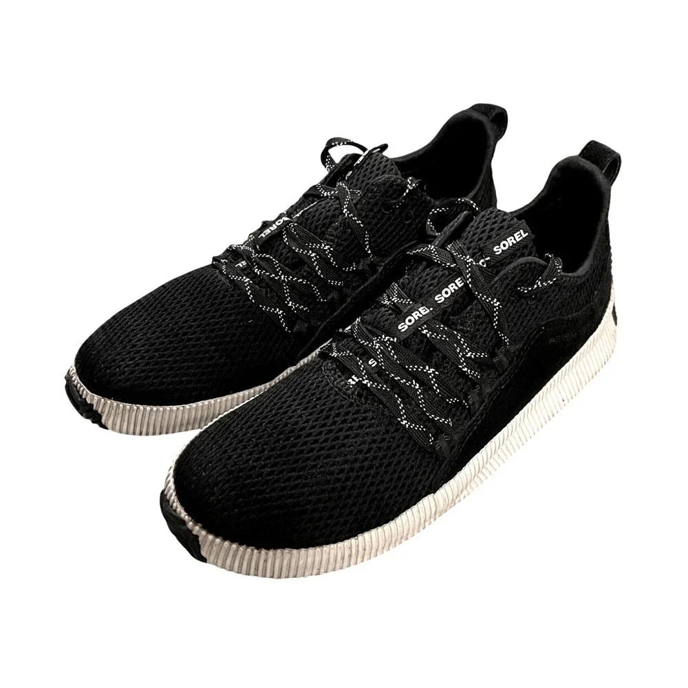 Sorel Womens 8 Out n About Plus Sneakers $164 Light Rain Comfort Shoes Black